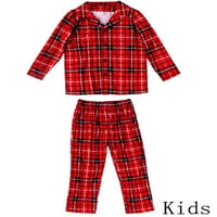 Porodica podudaranje božićne pidžame PJS set parovi za odrasle žene muškarci Kid Baby pas Buffalo plairano