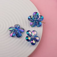 Bango cvijeće šarene perle miješane boje akrilne zanatske perle za nakit ogrlice narukvica Naušnice Napravite, e # plava
