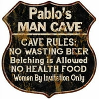 Pablo's Man Cave pravila potpisuju štit metalni poklon 211110007212