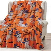 Ben & Jonah Happy Halloween Spooky Mačke MicroPlush bacajte pokrivač