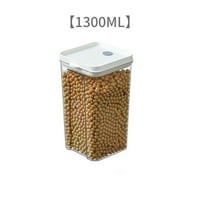 Ostale žitarice Barley Noodle Skladište Jar Matice Candy Comping Skladištenje Jar Trg prozirne kopče suho skladištenje posuda za skladištenje hrane Prozirno zaptiveno limenke 1300ml
