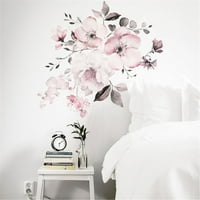 Lacyie odvojivi zidni naljepnica Vodena ploča ružičasta cvjetna dekor za dom