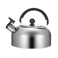 3L prenosiv za planinarenje kuhanje od nehrđajućeg čelika za kućni uredski restoran Teaketttle čajnik za putovanja Štednja plinska čajnik Whistling Chettle srebrna