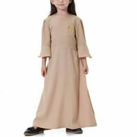 Utoimkio Toddler Girls Haljine Clearence Ležerne haljine za djevojke za djevojke Muslimanska duga haljina