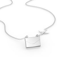 Ogrlica s bloketom Volim Venus u srebrnom kovertu Neonblond