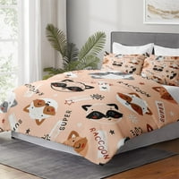 Poklopac prekrivača, Kawaii Panda Bear Slatka posteljina set za djecu i odrasle dekor spavaće sobe, sunčani dečji poklopac prekrivača G-Dake Komforper poklopca sa jastukom shams