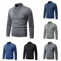 Muška majica slim fit ležerne košulje dugih rukava prozračna džemper mekana gornja košulja