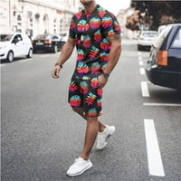 Pejock muške havajske utakmice Summer Beach Outfit cvjetne majice i kratke hlače M-5XL