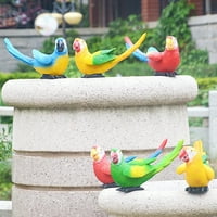 Wanwan Dekorativni živopisni parrot ukras lijepo kreativni realistični mikro krajolik minijaturi za