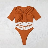 Ženski bikini kupališta bandeau zavoj bikini set push-up brazilski kupaći kostimi kupaći kostim