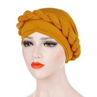 Ženski ljetni čvrsti kašici modnih kape za žene, žuti, klirens