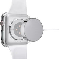 Slučaj sa kaljenim staklenim zaštitnim zaštitom kompatibilan sa Apple Watch serijom, ultra tankim svetlim