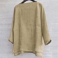 Reed Muške kratke prozračne udobne pune boje dugih rukava labava bluza s majicom