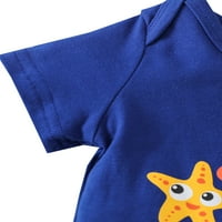 Cindysus Toddler Ležerne prilike za posadu Outfit Sudy Newborn Crtavce Ljeto odijelo Starfish Ispis