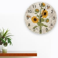 Proljetni suncokret pčelini retro zidni sat Nekucani ukrasni sat za dnevnu sobu Spavaća soba Početna