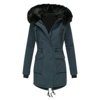Pejock Ženska zima zadebljana kaput topla jakna sa kapuljačom Big ovratnik vanjske vodootporne topline