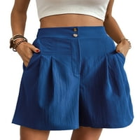 Ženske kratke vruće hlače Čvrsto boje Ljeto Plažni kratke hlače Bermuda Mini pant dame Ležerne prilike