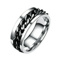 Prstenje nakita Prsten Otvarač za boce Set lančana rotacijski prsten Titanijumske prstene Otvara za žene za žene
