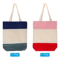Uxcell platna torba, platna ramena torba u boji miješanja plaže za višekratnu upotrebu, stil 2