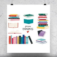 Love Books dizajn Poster -Image by Shutterstock