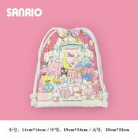 Sanrio Hello Kitty Torbe Pocket Crckstring Kuromi Moja melodija Crtani film Platnena torbica Prijenosna