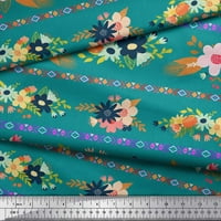 Soimoi Satin svilena tkanina od lišća i cvjetna umjetnička dekor tkanina Široko dvorište