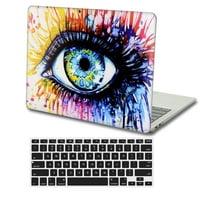 Kaishek Hard Shell samo za MacBook Pro S + crni poklopac tastature A1502 A1425, bez USB-C, nema CD-ROM-a