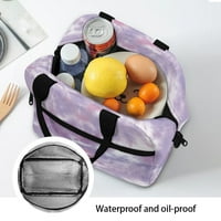 Biventing Store-dye izolirana torba za ručak za žene Muškarci Dječji zatvarači Široko otvoreno torba