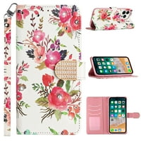 Za Apple iPhone Pro ma moda modni dijamantni bling dizajn novčanik torbica za torbicu kože sa poklopcem