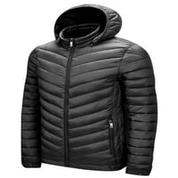 Beiwei Mens puffer jakna od pune boje prema dolje sa otvorenim odjećom na otvorenom poslovnim radom dugih rukava casual crna 5xl