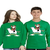 Neugodni stilovi ružna božićna majica s dugim rukavima za djecu za mlade djevojke kćer