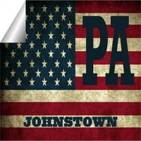 Johnstown Pa Pennsylvania Cambria County Vintage US Zastava zastava naljepnica za naljepnice Vinil 3
