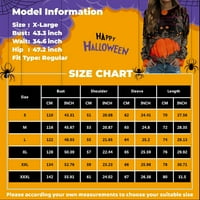 Ženska casual moda Halloween Print dugih rukava O-izrez TOP Bluza