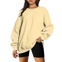 Ženska labava vrhova Duksovina odjeća s dugim rukavima Majice Brod pulover Ležerne prilike Comfy Prodaja