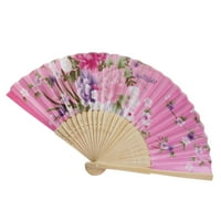 GiyBlacko sklopivi ventilatori za ruke Vintage bambus preklopni ručni flower ventilator kineskih plesnih zabavnih džepova pokloni