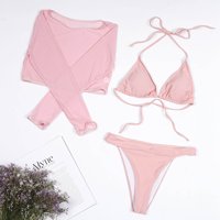 Tawop kupaći odijelo Hlače Žene modne žene seksi bikini kupaći kostim ružičaste veličine 8