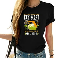 Prijatelji Djevojka za odmor Vikend Key West Girls Putovanje Kreativne grafičke majice za žene - Komforne