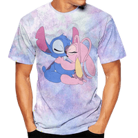 Lilo & Stitch anime košulje T-majice pamučna košulja 3D vrhovi 3D tiskane majice kratkih rukava muškarci