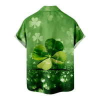 Košulje za muškarce Clearence St. Patrickov dan majica Print sa džepom Bluzom kratkih rukava