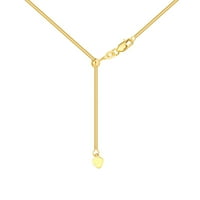 14k žuto zlato Podesiva realna zmija lanac ogrlica jastog kandže za zatvaranje nakita pokloni za žene