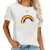 Ljubaznost Rainbow Pozitivna poruka - Budite ljubazna udobna ženska majica sa šikskom tiskom - grafičkim