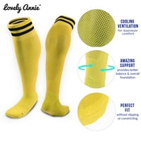 Lijepa Annie Unise Deca Par pari koljena visoke sportske čarape za bejzbol Soccer Lacrosse S