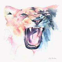 Divlji lavovski plakat Print - Aimee del Valle