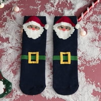 Fabiurt Ženske čarape žene Žene Božićne čarape Socks Slatke čarape za srednje cijevi, crna