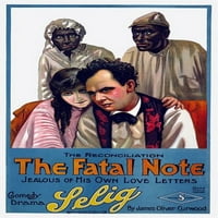 Fatalna napomena Selig Silent Movie Poster Print