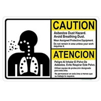 Bizični rizik od azbesta Izbjegavajte potpis za prašinu za disanje