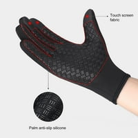 Uparite puni prst dodirni ekran za prste plišane obloge Neklizajući silikonski džepovi za jahanje rukavice za r