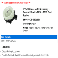 Montaža motora ventilatora - kompatibilna sa - Ford Fusion 2011