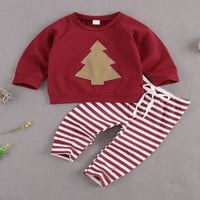 Seyurigaoka duks za bebe + pantalone, uzorak stabla horizontalne pruge odjeću
