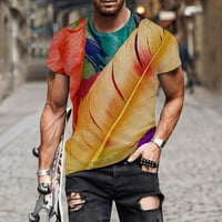 DMQupv Muške grafičke majice Muška ljetna moda casual 3D digitalni print majica Majica kratkih rukava